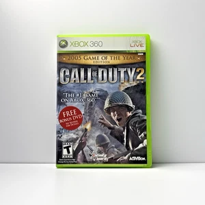 Call of Duty 2: Juego del Año Xbox 360 En muy buena condición CIB Completo Probado Envío Gratis - Imagen 1 de 7