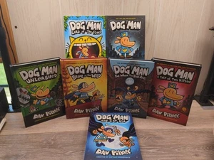 Lot of 7 Dog Man Books by Dav Pilkey Hardcover Set Books EUC - Bild 1 von 8