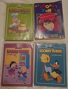 4 Looney Tunes Color & Activity Coloring Books Retro Vintage 1988-1995 Preowned  - Bild 1 von 18