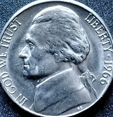 1966 Jefferson Nickel #3754 - Image 1 of 4