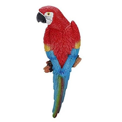 Estátua de pássaro pendurado Eastbuy - Papagaio de resina realista jardim escultura papagaio  - Imagem 1 de 4
