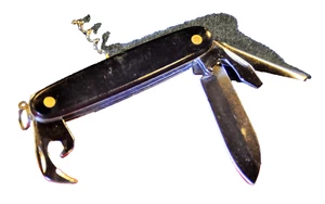 "F.E.S." / Ferdinand Everts Sohn German c.1971's Black Multi-tool Knife - Picture 1 of 9