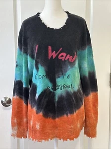 NWT Free People Sandrine RoseTie Dye Wool Cashmere Sweater Complete Control S - Picture 1 of 12