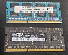 Assorted SODIMM RAM 8GB total (4GB Elpida DDR3-1600 & 4GB Hynix DDR3-1333)