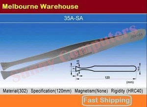 VETUS Original Genuine High Quality Stainless Steel Switzerland Tweezers 35A-SA - Picture 1 of 1