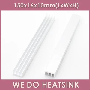 150x16x10mm With or Without Tape Aluminum Extruded Heatsink LED IC Radiator - Photo 1/8