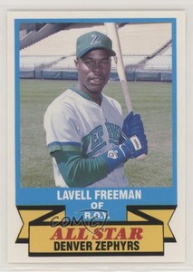 1989 CMC AAA All-Stars/Future Stars LaVel Freeman Lavell Freeman #10 Rookie RC