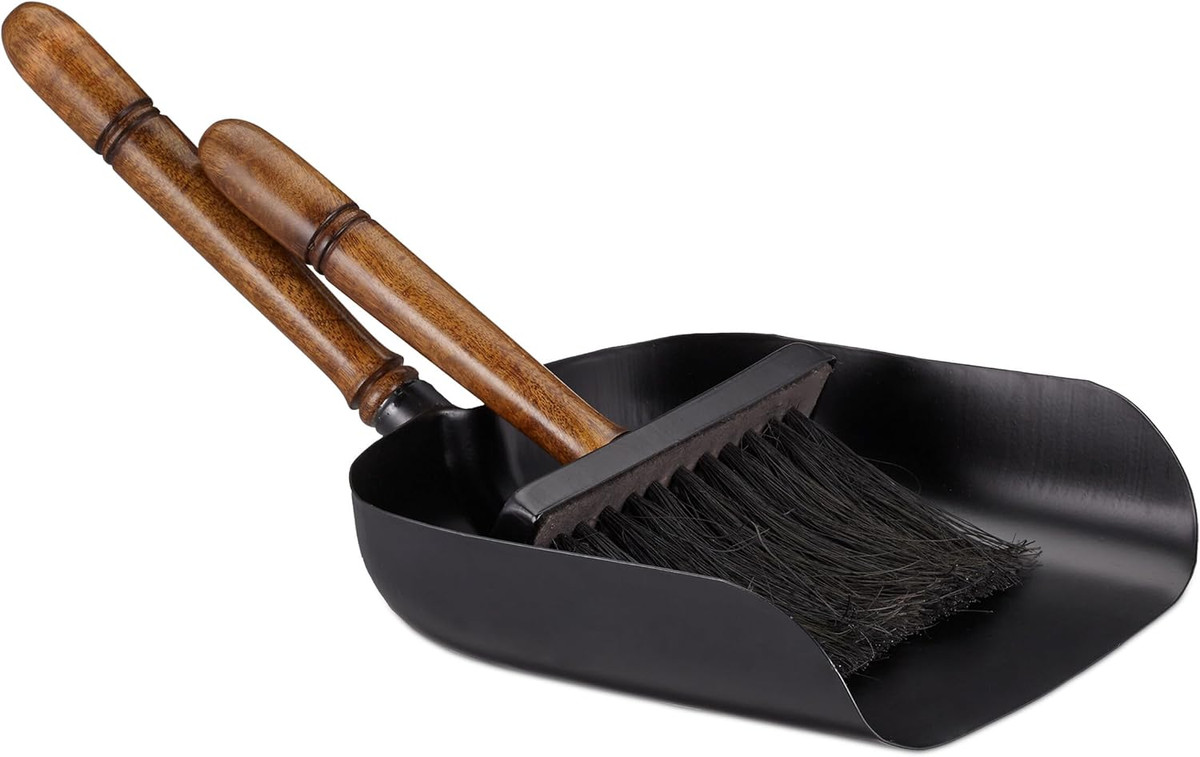 Set 2 Scopa E Paletta Mini - Spazzola Per Pulizia Con Manico, PP, Blu E Rosa