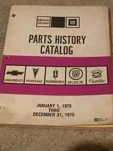 Original 1975 Parts History Catalog General Motors - Bild 1 von 10