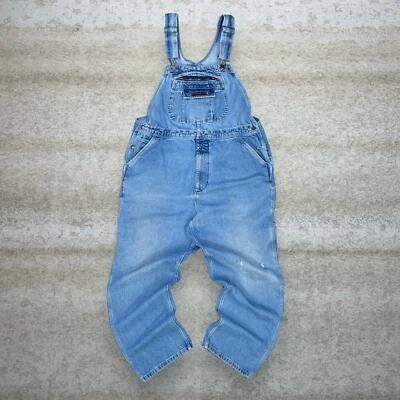 Vintage Five Brothers Overalls 40x32 Light Wash Denim Baggy Fit Y2K - Image 1 of 4