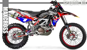 Maxcross Design Graphic kit Full Decal FOR Aprilia 2006-2011 SXV RXV 450 550 - Picture 1 of 14