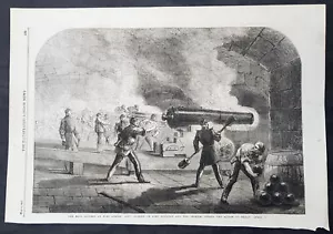 1861 Illustrated London News 5 Antique Pages, Battles American Civil War (#4) - Picture 1 of 5