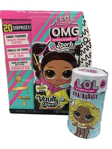 BUNDLE OF 2: LOL Surprise OMG Sports Vault Queen All-Star & Hairgoals Dolls NIB - Picture 1 of 10