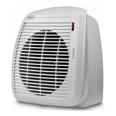De Longhi Termoventilatore 2000W 65m³  VERTICALE YOUNG Hvy1020 Bianco 0114711019 - Immagine 1 di 2