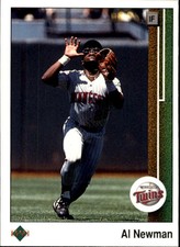 1989 Upper Deck Minnesota Twins Baseball Card #197 Al Newman