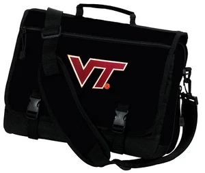 Virginia Tech Hokies Laptop Bag Virginia Tech Computer Bag NCAA MESSENGER BAGS - Picture 1 of 2