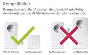 devolo Magic 1 - 1200 WiFi mini Starter Kit dLAN 2.0: Ideal für Home Office und 