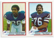 1980 Bells Buffalo Bills Fred Smerlas Football Card Boston College Eagles