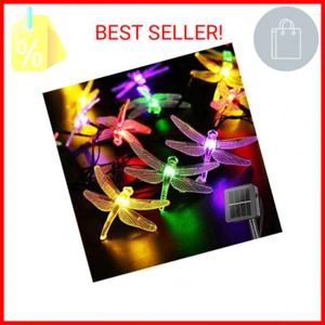 Dragonfly Solar String Lights Outdoor 25.6FT 30 LED Waterproof Solar Powered Fai - Picture 1 of 2