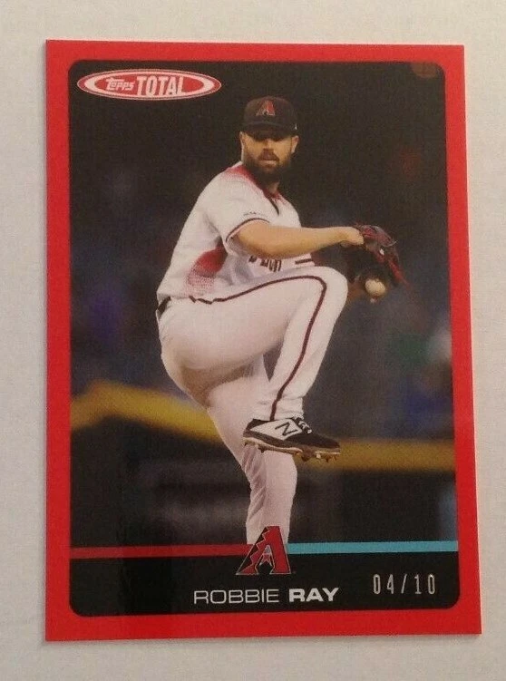 2019 Topps Total Wave 6 RED Parallel ROBBIE RAY #04/10 Made D-Backs #578 - Image 1 of 1