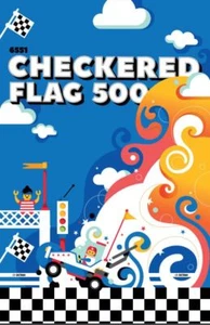 Original LEGO Art 6551 karierte Flagge 500 Classic Town City Race 11""x17"" Poster - Bild 1 von 1