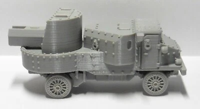28mm 1/56 3D printed WWI Russian Civil War VBCW Garford-Putilov Armoured Car - Image 1 of 4
