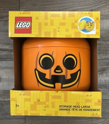 LEGO Edición Limitada HALLOWEEN Cabezal de Almacenamiento Calabaza Grande NUEVO Foto 1 de 3