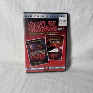 Night of Horrors Volume 1 - Sleepaway Camp/ The House by the Cemetery DVD Read - Picture 1 of 3
