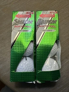 2 Sleeves Srixon Golf Balls Soft Feel -Soft White Each has 3 Balls New In Box - Picture 1 of 3
