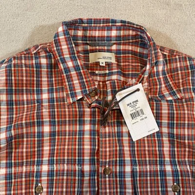 Jack Spade Men's Plaid Work Shirt Multicolor Button-Down Shirt Size M New Med - Image 1 of 4