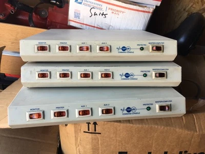 Set of 3 x Tripp Lite 6 Outlet Under Monitor Surge Protector  Switch CCI 6-12 - Image 1 of 4