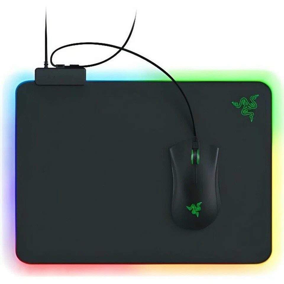 3501674-razer Firefly V2 - Tappetino per Mouse da Gioco con superficie in Microt