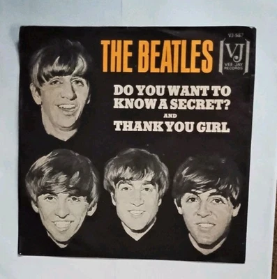 beatles 45 rpm vinyl record And picture sleeves  "Do You Want To Know A Secret" - Image 1 of 3