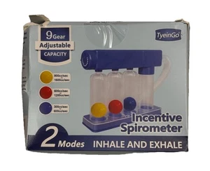 TyeinGo Incentive Spirometer 2 Modes Inhale and Exhale - Picture 1 of 4