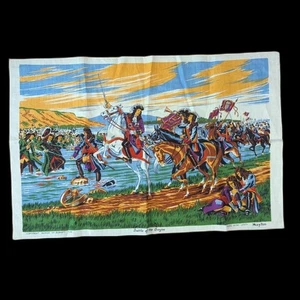 Vintage Geschirrtuch Battle of the Boyne Irish Linen William of Orange Ireland - Bild 1 von 10