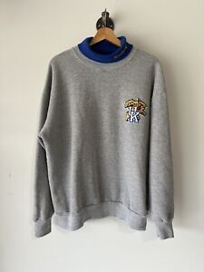 Vintage Kentucky Wildcats Turtleneck Collar Sweatshirt Large Grey