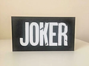 Joker v2 Movie Ornamental Retro Display Collectible Logo Text Memorabilia Stand - Picture 1 of 2