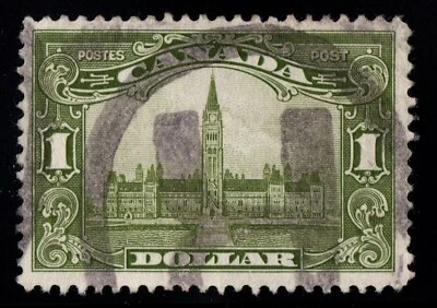 #159 Parliament $1 Canada used  well centered cv $120 - Image 1 of 2