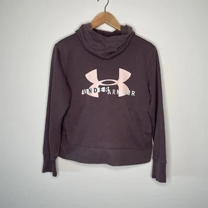 Under Armour Women's Purple Pullover Loose Fit Sports Funnel Neck Hoodie Size S - Picture 1 of 8