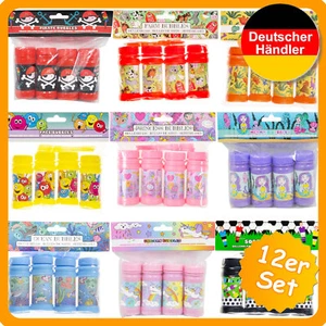 Seifenblasen Bubbles Kinder 12x Mitgebsel Geschenke Kindergeburtstag Geburtstag - Bild 1 von 25
