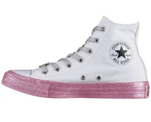 Size 11 - Converse Chuck Taylor All Star Hi x Miley Cyrus White 2018 No Lid - Picture 1 of 5
