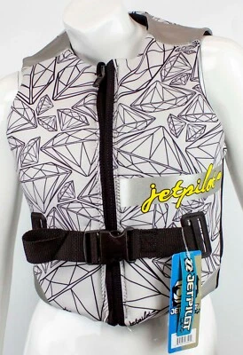 $125 Womens Jet Pilot by Body Glove LUXE Comp Vest Water Ski Jacket Ladies White