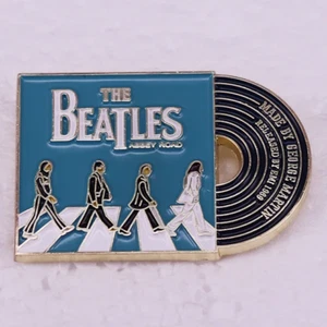 Beatles Abbey Road Inspired Metal & Enamel Pin Badge Bag Backpack Clothes Hat - Picture 1 of 1