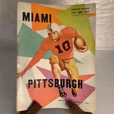 Miami Vs Pittsburgh 12/8/56 Orange Bowl Program - Image 1 of 4