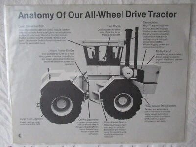 Steiger Cougar II 4WD Tractor Specification Sheet Brochure - Image 1 of 2