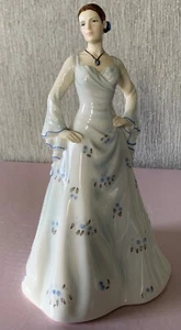 ROYAL DOULTON CHINA LADY DOLL ARGENTO MODELLO 25° ANNIVERSARIO n. HN 5152 PERFETTA - Foto 1 di 9