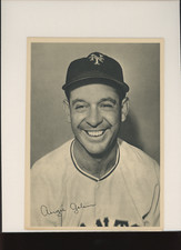 1949 New York Giants Picture Pack Paper Photo Augie Galan