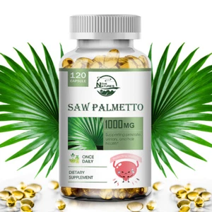 Saw Palmetto Extract 1000mg 120 Capsules Prostate Supplement Urinary Men Health - Picture 1 of 10
