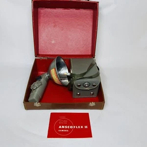 Vintage 1950s Anscoflex II Camera W/Original Case & Manual (untested) - Picture 1 of 15