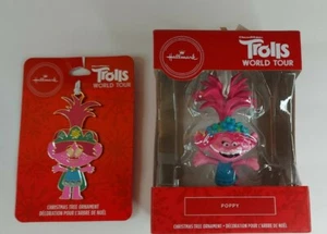 Hallmark Trolls World Tour Amapola Adorno de Navidad DreamWorks y Metal Esmalte  - Imagen 1 de 6